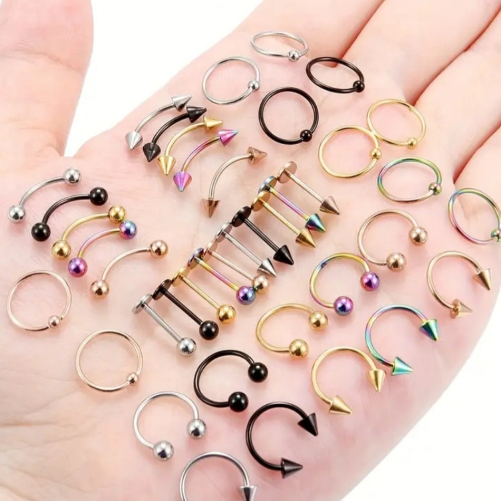 Multi-Color nose an ear Jewelry